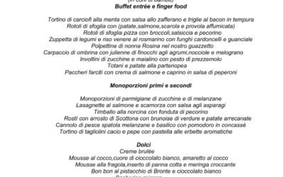 Buffet cena Catering 2017 – Capondanno take away
